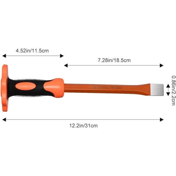 ZUZUAN Cincel plano resistente de 12 pulgadas con_6