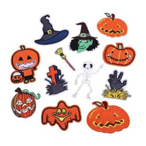 16 parches bordados de calabaza para Halloween parches_1