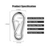 14 clips de mosquetón de acero inoxidable 304 resistentes_3