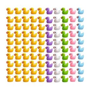 150 piezas de mini figuras en miniatura de pato de resina_1