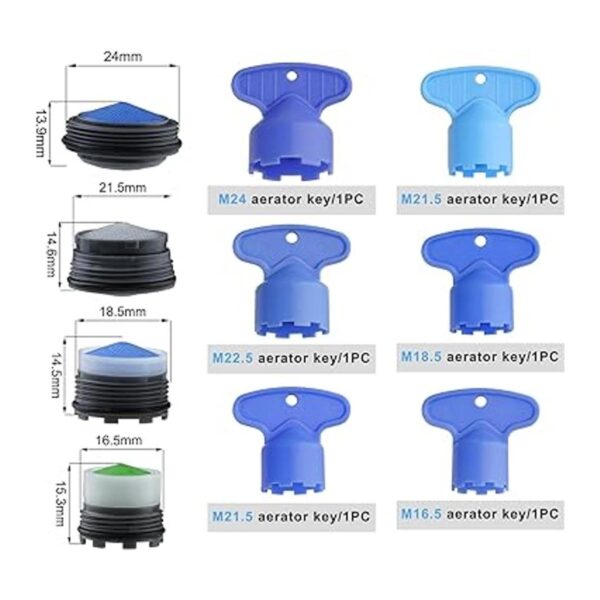 12 aireadores de caché de grifo con 6 herramientas de_2