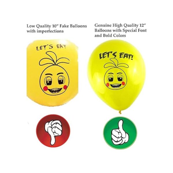 16 Count Five Nights at Freddys Party Favor 12 globos_2