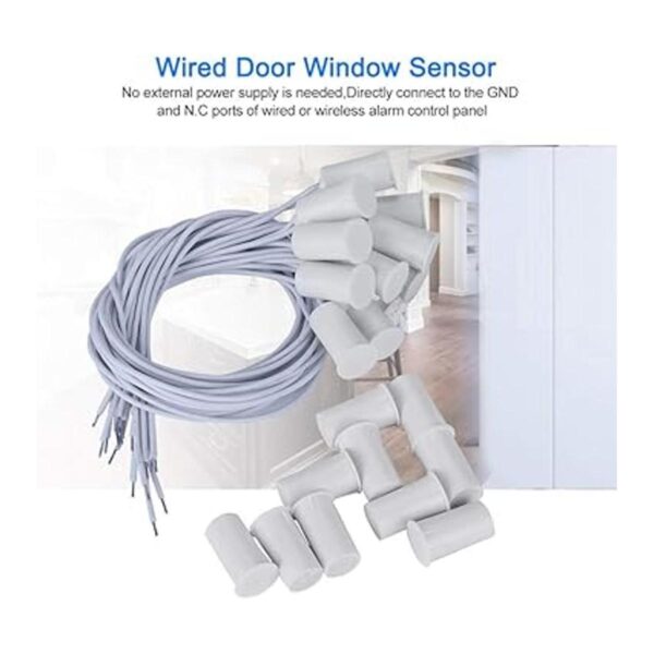 10pcs NC empotrable con cable puerta sensor ventana_2