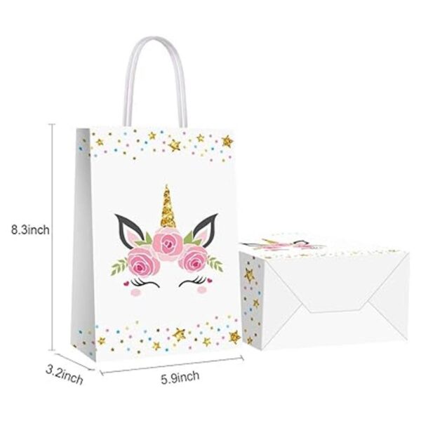 16 bolsas de regalo de fiesta para unicornio suministros_3