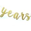 13 Years Loved Banner Sign Gold Glitter para 13 cumpleaños_2