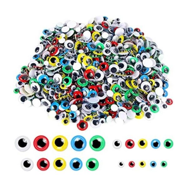 1000 piezas autoadhesivas Googly Wiggle Eyes para_1