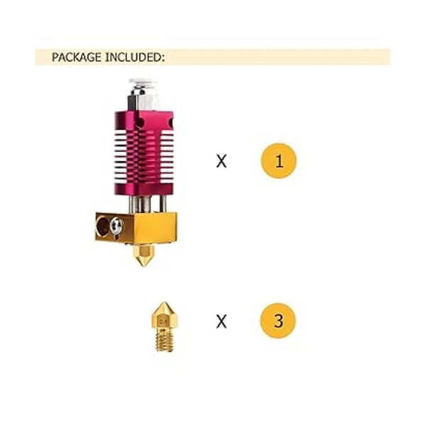 1 extrusora de impresora 3D Hotend con 3 boquillas MK8 de_3