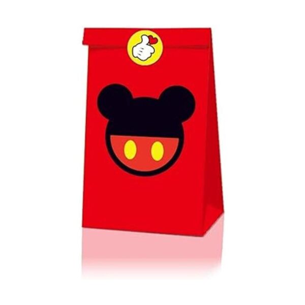 12 paquetes de bolsas de fiesta Mickey bolsas de papel de_3