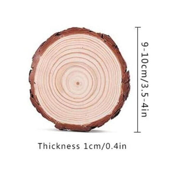 16 piezas de 3.54 pulgadas de madera natural sin terminar_6