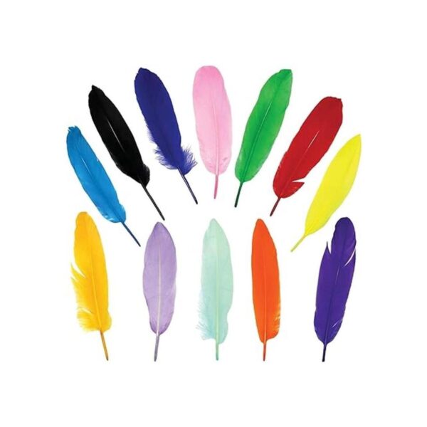 120 plumas de ganso coloridas para manualidades joyería_4