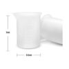 10 tazas medidoras de silicona 3.4 fl oz reutilizables de_3