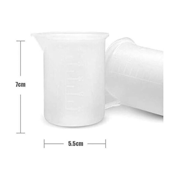 10 tazas medidoras de silicona 3.4 fl oz reutilizables de_3