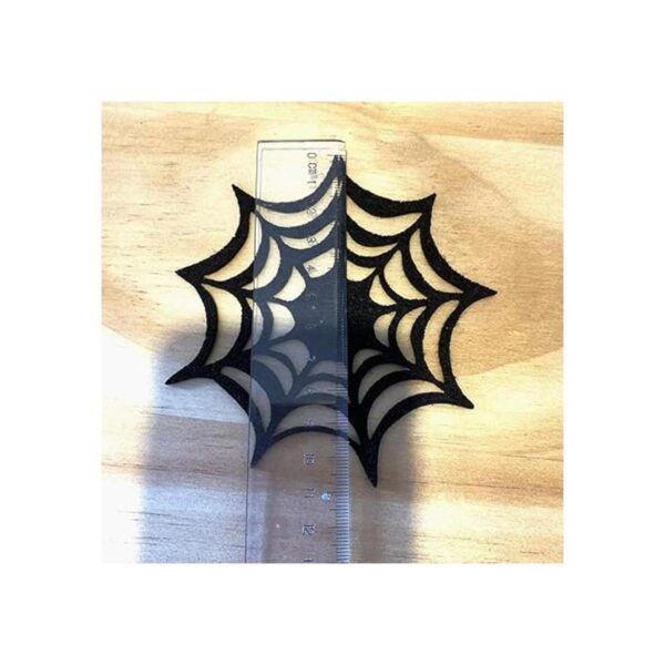 12 posavasos de Halloween con diseño de araña manteles_3