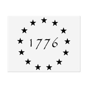 1776 Plantilla de plantilla de 13 estrellas Betsy Ross_1