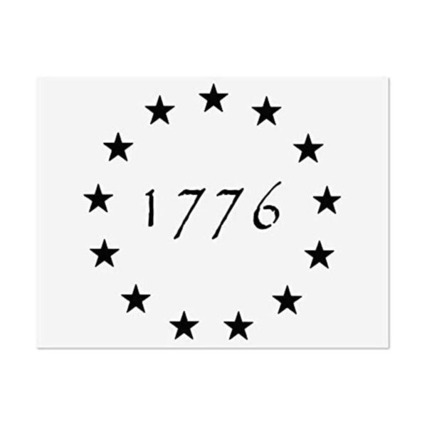 1776 Plantilla de plantilla de 13 estrellas Betsy Ross_1