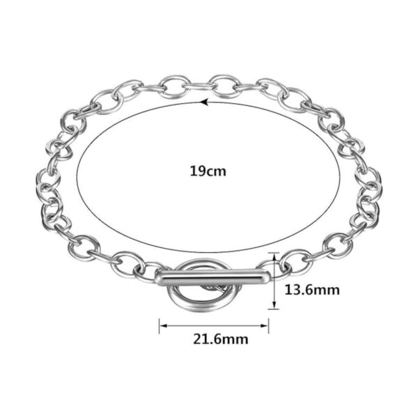 12 pulseras de cadena de aleación chapada en metal con_4