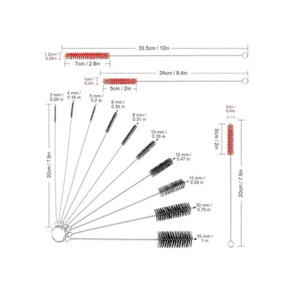 16 cepillos de limpieza extra largos de nailon para_2