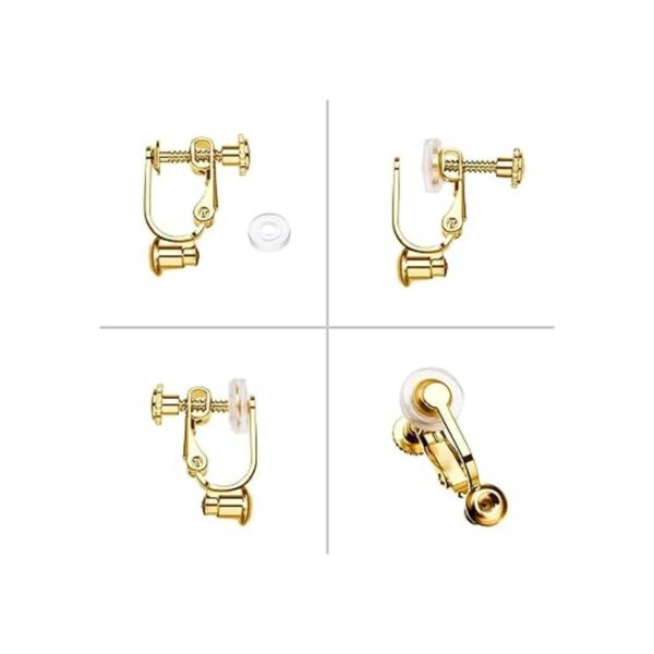 18 piezas de aretes de clip con componentes convertidor_3