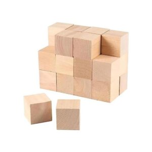 ZOENHOU Juego de 24 bloques de madera de 2 pulgadas cubo_1