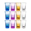 12 vasos de chupito acrílicos coloridos para degustación_1