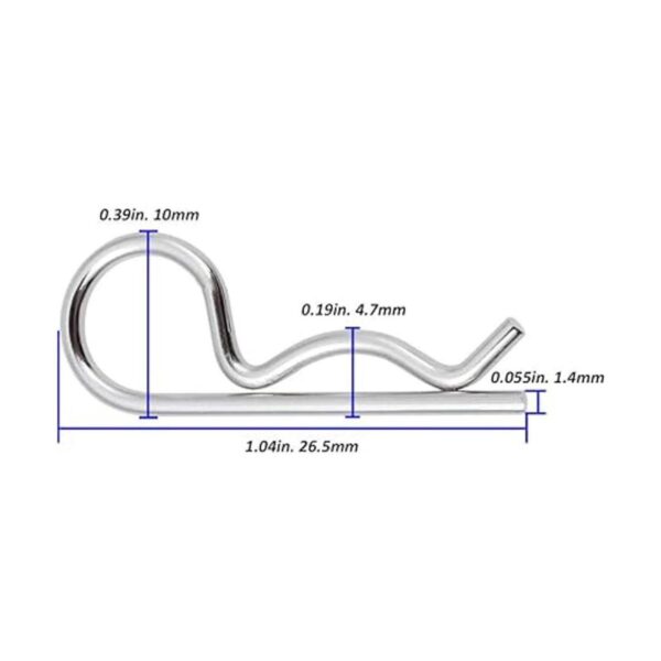 100 pinzas de cuerpo RC R para Traxxas escala 110 equipo_3