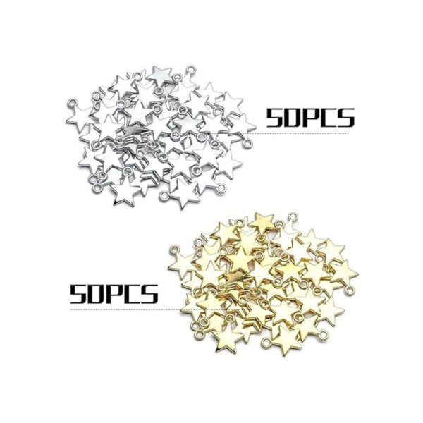 100 colgantes con forma de estrella 0.512 x 0.394 in con_3