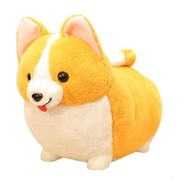 123Arts Cojín de peluche con diseño de perro Corgi_1