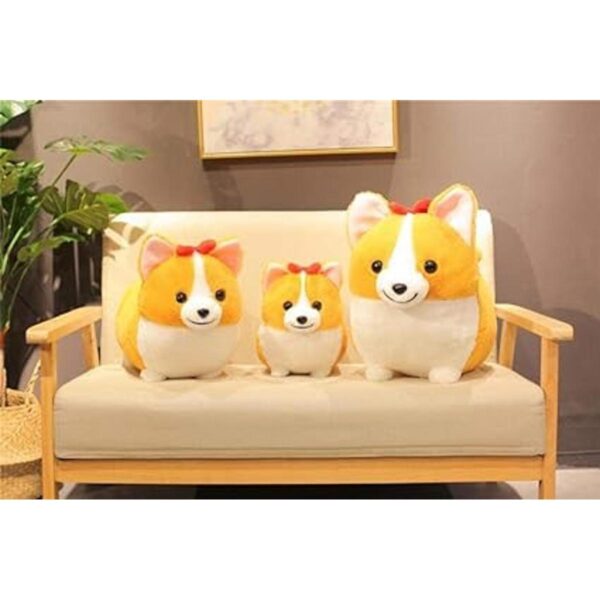 123Arts Cojín de peluche con diseño de perro Corgi_3